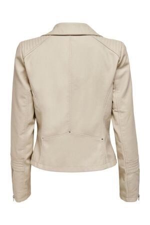 Only Only 15153079 onlgemma faux leather biker Leer en leatherlook silver lining 15153079