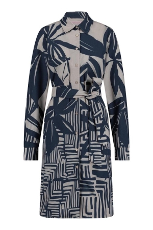 Studio Anneloes Studio Anneloes woopy graphic flower blouse 11068 Tuniek 1469 kit/dark blue
