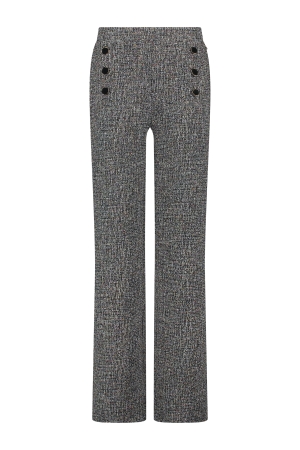 Tramontana Tramontana c10-13-101 trousers stretch tweed Broek 009000-black