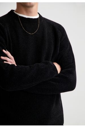 DSTREZZED DSTREZZED chenille knit crewneck 405722 Sweater 999 black
