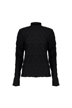 Geisha Geisha top structure 42532-14 T-shirt Lange mouw 999 black