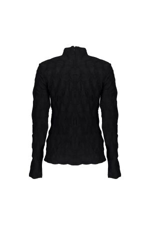 Geisha Geisha top structure 42532-14 T-shirt Lange mouw 999 black
