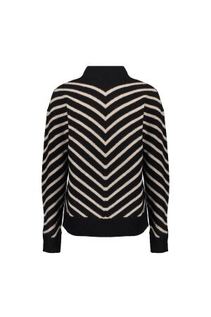 Geisha Geisha pull turtle 44507-10 Trui 999 black/sand