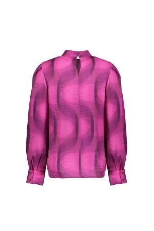 Geisha Geisha top 43699-20 T-shirt Lange mouw 445 fuchsia/black