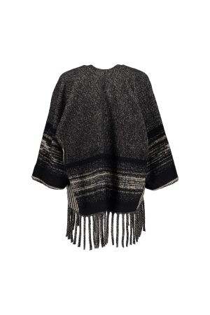 Geisha Geisha poncho 44600-20 Poncho´s 999 black/sand