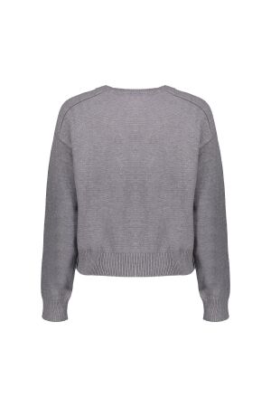 Geisha Geisha pull round neck 44501-10 Trui 900 grey melange