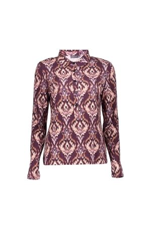 Geisha Geisha blouse aop jersey 42542-60 Blouse 330 mauve comb.