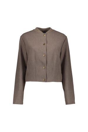 Geisha Geisha jacket bomber collar 45561-60 Vest 775 taupe