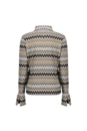 Geisha Geisha blouse 42664-20 Blouse 720 sand/black