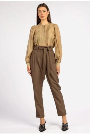 Aaiko Aaiko paula dotted ten 503 T-shirt Lange mouw 161101 trench coat