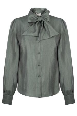 Aaiko Aaiko veronne tie shimm ray 517 Blouse 184612 light seaweed