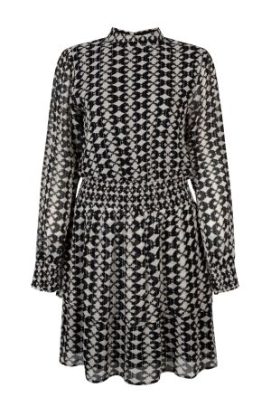 Aaiko Aaiko gabry ikat dot vis 515 Jurk 900 black