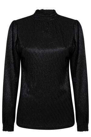 Aaiko Aaiko tory metallic pes 165 T-shirt Lange mouw 900 black