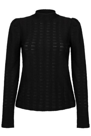 Aaiko Aaiko ivona zig-zag pes 169 T-shirt Lange mouw 900 black