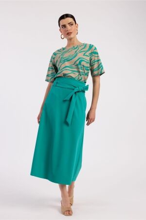 Studio Anneloes Studio Anneloes meggie bonded skirt 11011 7303 smaragd