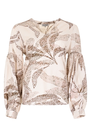 Maicazz Maicazz krony fa24.20.303 Blouse dot leave