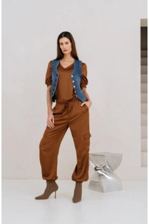 Maicazz Maicazz kewan fa24.30.322 Broek cognac