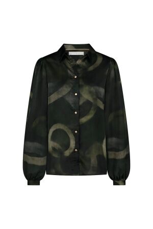 Nukus Nukus lettie blouse fw240447 Blouse 37 burned olive