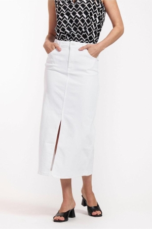 Studio Anneloes Studio Anneloes annebella denim skirt 11422 1000 white