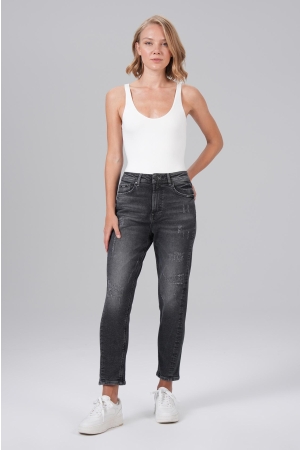 Miracle of Denim  Miracle of Denim iara boyfriend au24-2125 Loose fit 4116 cosmic black
