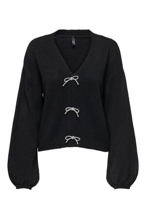 Only Only onldonna ls v-neck pullover ex knt 15343634 Trui black