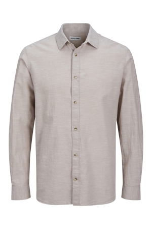 Jack & Jones Jack & Jones jjesummer shirt ls sn 12269315 Overhemd crockery
