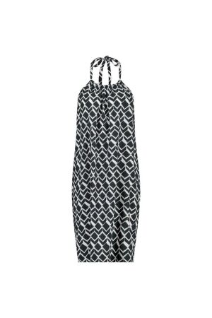 Studio Anneloes Studio Anneloes emsy graphic dress 11379 Jurk 9011 black/off white