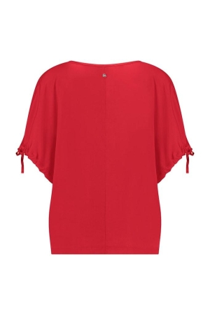Studio Anneloes Studio Anneloes aveline satin top 11430 T-shirt Korte mouw 3700 red