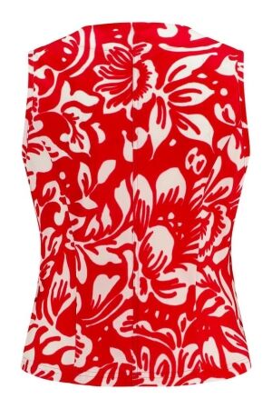 Studio Anneloes Studio Anneloes bruno flower gilet 11350 Gilets 3711 deep red/offwhite