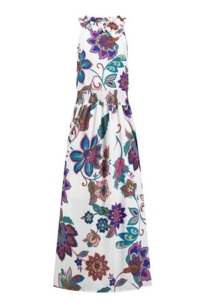 Studio Anneloes Studio Anneloes bella flower dress 11391 Jurk 1149 offwhite/dark pink