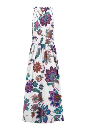 Studio Anneloes Studio Anneloes bella flower dress 11391 Jurk 1149 offwhite/dark pink