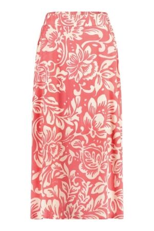 Studio Anneloes Studio Anneloes yfke satin flower skirt 11354 3311 new coral/off white