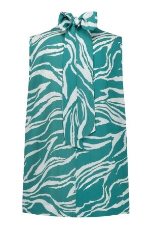 Studio Anneloes Studio Anneloes izzy tiger crepe top 09993 Tops en Singlets 7311 deep green/offwhite