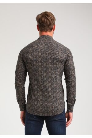 Gabbiano Gabbiano 334752 overhemd Overhemd 4412 khaki brown