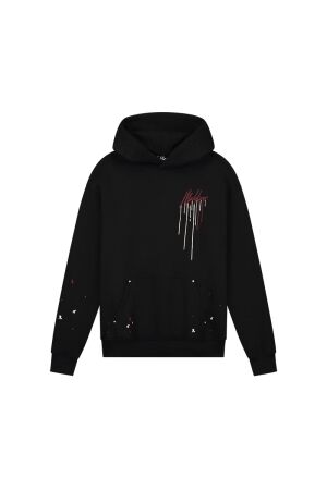Malelions Malelions mm1-aw24-15 oversized painter hoodie Hoodies 476 black/burgundy