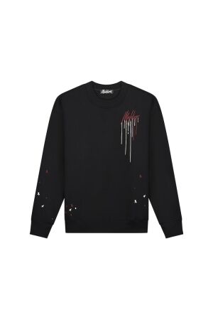 Malelions Malelions mm1-aw24-17 oversized painter sweater Sweater 476 black/burgundy