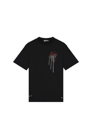 Malelions Malelions mm1-aw24-19 oversized painter t-shirt Print T-shirts 476 black/burgundy