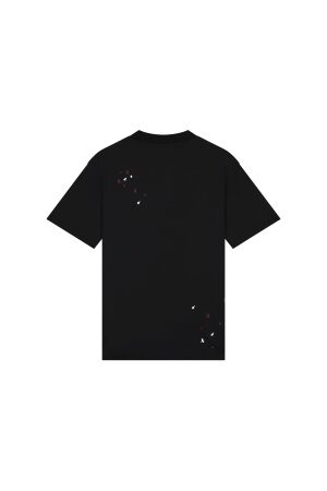 Malelions Malelions mm1-aw24-19 oversized painter t-shirt Print T-shirts 476 black/burgundy