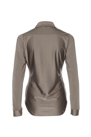 ZIP73 ZIP73 top rits l.mouw champagne w24/623/01/255 T-shirt Lange mouw 255 champagne