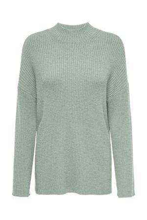 Only Only onlkatia life ls loose highneck cc knt 15324664 Trui aqua gray melange