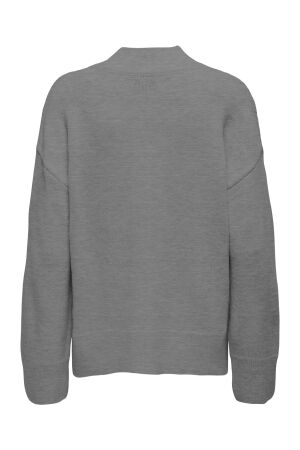 Only Only onlleise freya ls high neck knt 15328233 Trui medium grey melange
