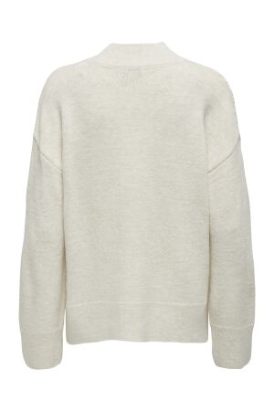 Only Only onlleise freya ls high neck knt 15328233 Trui whitecap gray