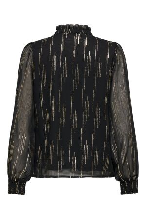 Only Only onlmira l/s v-neck shirt ptm 15332641 T-shirt Lange mouw gold colour lora stripe foil