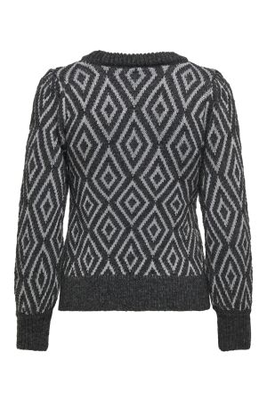 Only Only onlfie ls o-neck glitter knt 15332139 Trui black silver