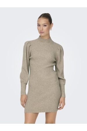 Only Only onlkatia l/s dress knt noos 15232502 Jurk mocha meringue w. melange