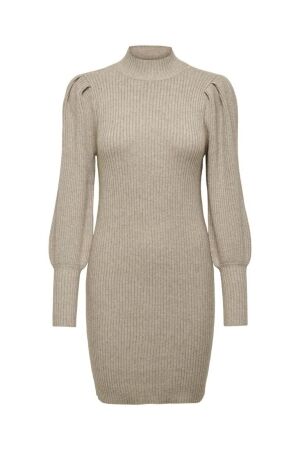 Only Only onlkatia l/s dress knt noos 15232502 Jurk mocha meringue w. melange
