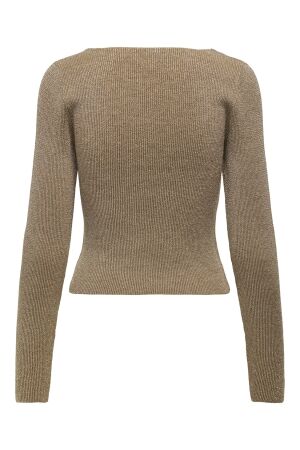 Only Only onlninna ls glitter reversible cs knt 15343294 Trui cartouche melange/pale gold
