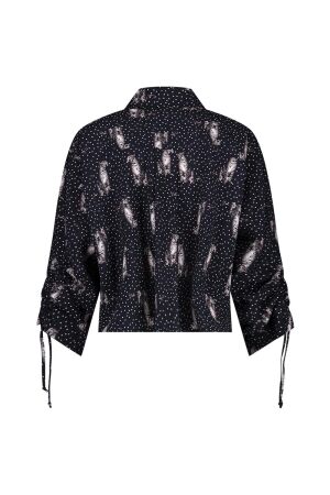 Studio Anneloes Studio Anneloes dionne dot panther blouse 11626 Blouse 9011 black/off white