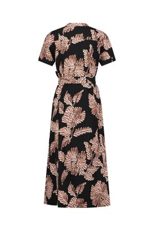 Studio Anneloes Studio Anneloes robin flower dress 11642 Jurk 9088 black/chocolate
