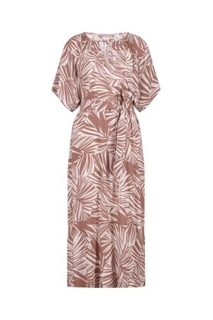 Studio Anneloes Studio Anneloes ivy palm dress 11577 Jurk 1488 kit/chocolate